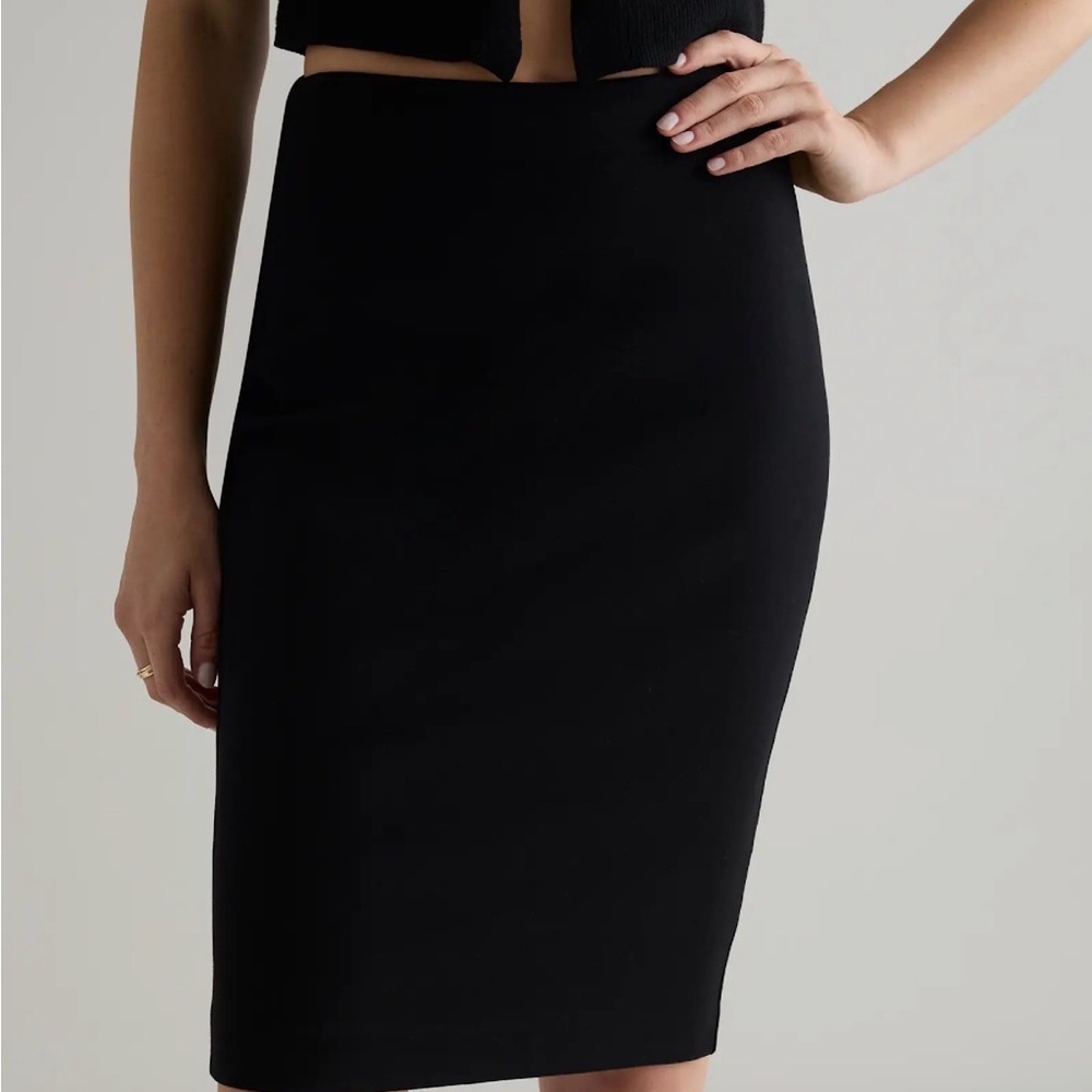 NWT New Ultra Stretch Pencil Skirt Ponte Black Medium - Picture 2 of 8